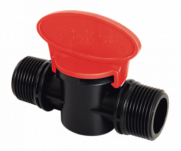Кран проходной с наружной резьбой Н½"*Н½" PN6 (POLIEXT) (400)